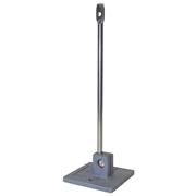 Pilastrino lunghezza 125 mm KIT con base ancoraggio in nylon